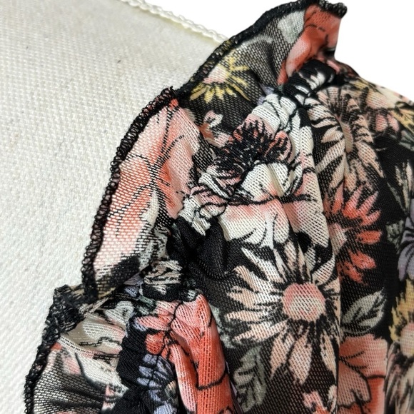 FOREVER 21 - NWT - FLORAL SWEETHEART CROP TOP - SIZE XL - VERY FEMININE B3 - Picture 7 of 14